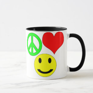 tasse d'amour et de bonheur de paix