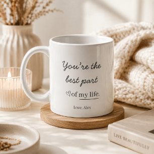 Tasse d'amour personnalisée moderne
