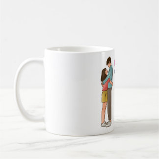 Tasse d'amour pour couple romantique