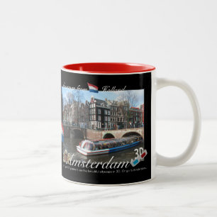 Tasse d'anaglyphe d'Amsterdam Hollande 3D