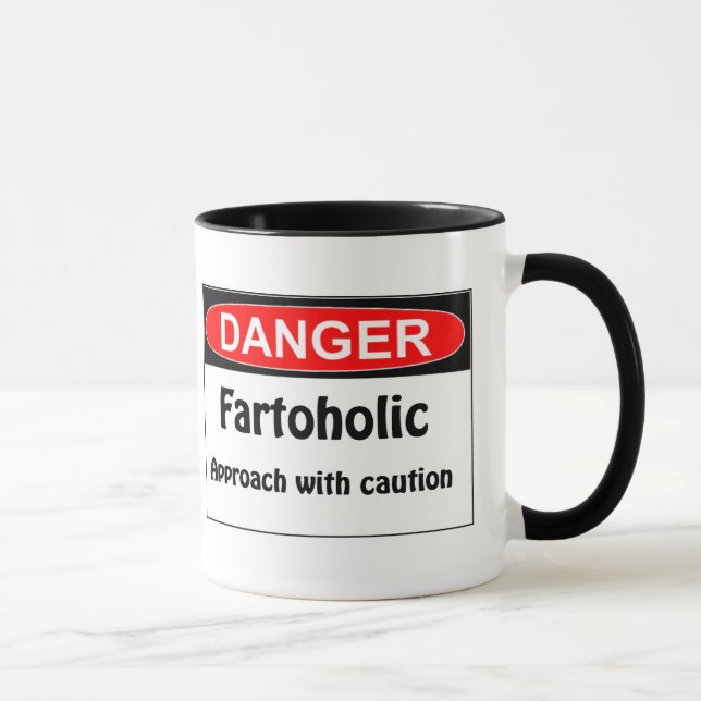 Tasse Danger Fartoholic de péter (Droite)