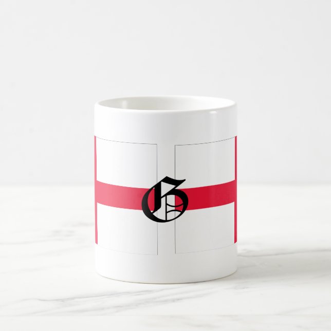 tasse d'Anglais-Drapeau de G-texte (Centre)