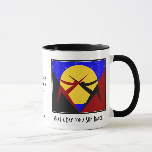 Tasse Danse Solaire (Mug en céramique personnalisée) (Droite)