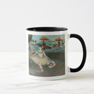Tasse Danseur d'Edgar Degas   avec le bouquet, faisant