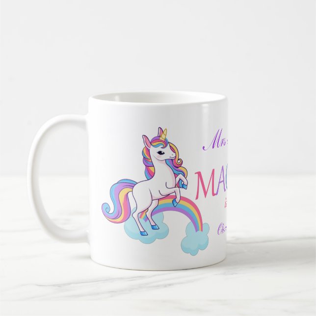 Tasse d'appréciation de l'enseignant Licorne Magiq (Gauche)