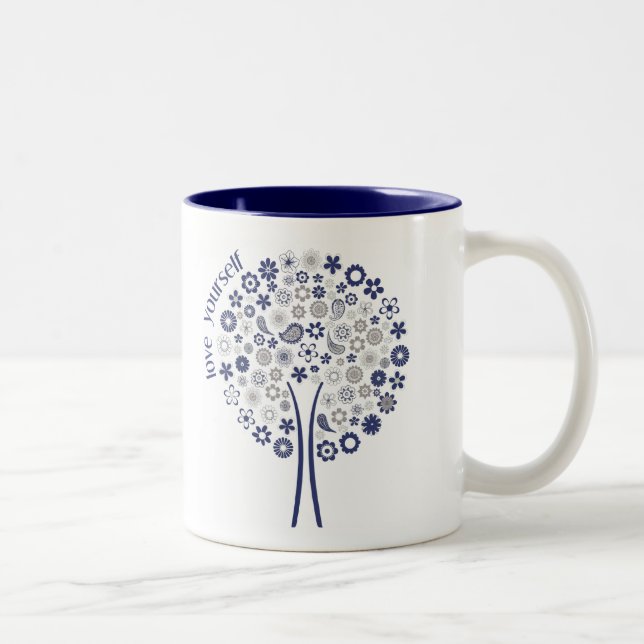 Tasse d'arbre de l'amour vous-même - (Droit)