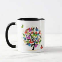 Tasse d'arbre de papillon