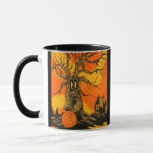 Tasse d'arbre hantée par cru de Halloween