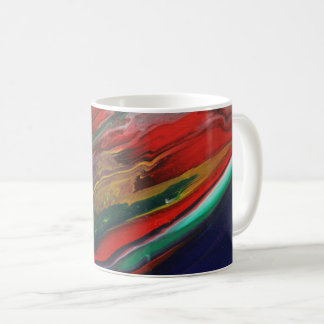 Tasse d'art abstrait colorée