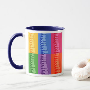Tasse d'art de bruit d'épine de chiropractie