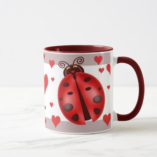 Tasse d'art de coccinelle (Droite)