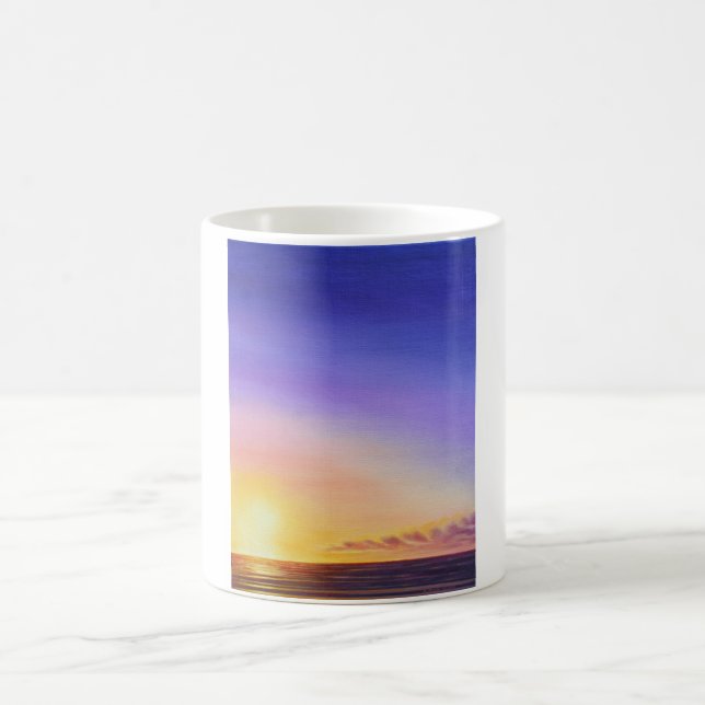 Tasse d'art de coucher du soleil (Centre)