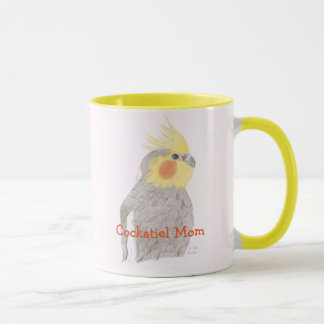 Tasse d'art de maman de Cockatiel