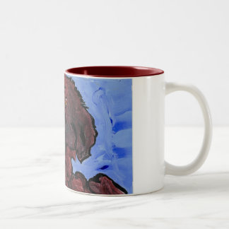 Tasse d'art du chien de Binki