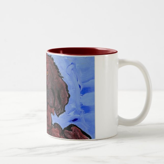 Tasse d'art du chien de Binki (Droit)