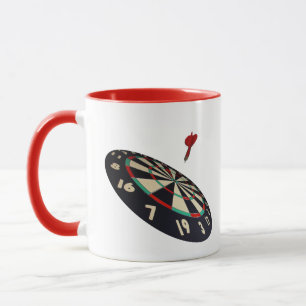 Tasse Dart En Vol Vers Bullseye,