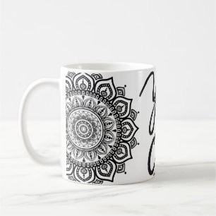 Tasse d'art mandala motivationnel 'Oui, vous pouve