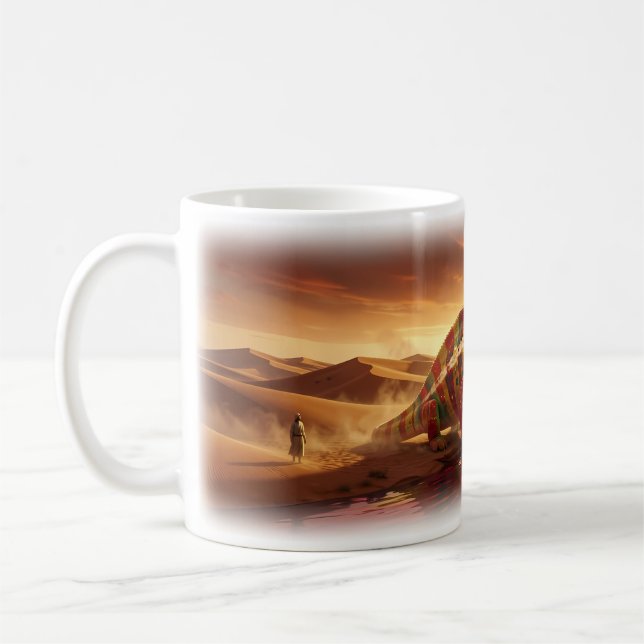 Tasse d'art Mirage Oasis Caméléon du désert (Gauche)