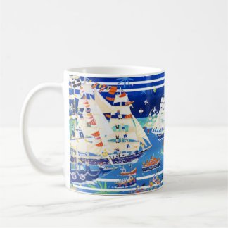 Tasse d'art : Régate grande de bateaux de Falmouth