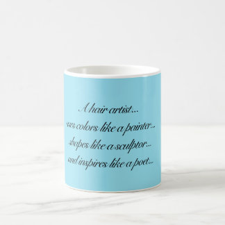 Tasse d'artistes de cheveux
