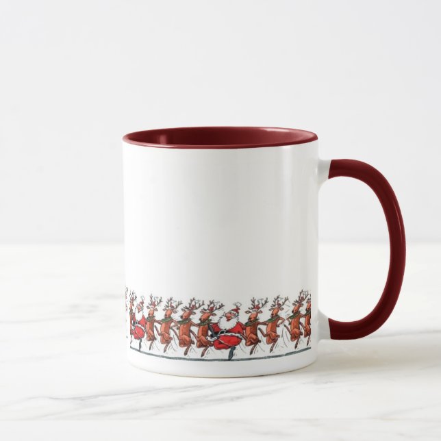 Tasse Dasher, danseur, Prancer, Père Noël ? (Droite)
