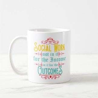 Tasse d'assistant social - tasse de café d'humour