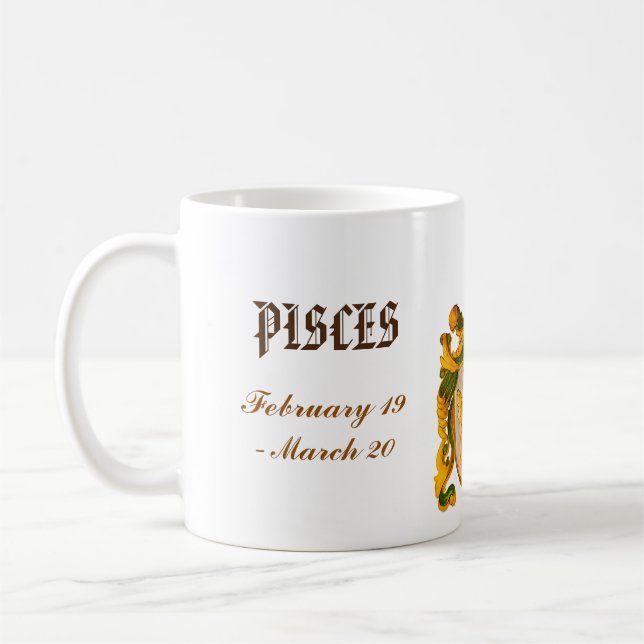 Tasse d'astrologie de Poissons (Gauche)