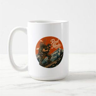 Tasse d'aventure de pêche vintage en mode bobine