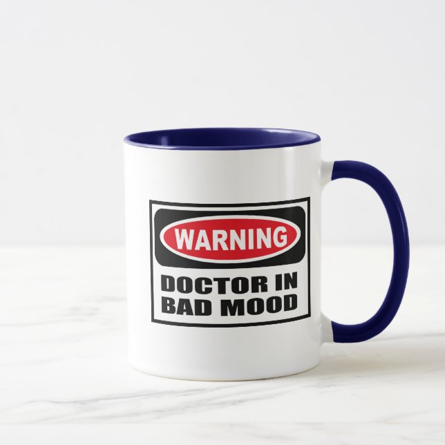 Tasse d'avertissement de DOCTEUR IN BAD MOOD (Droite)