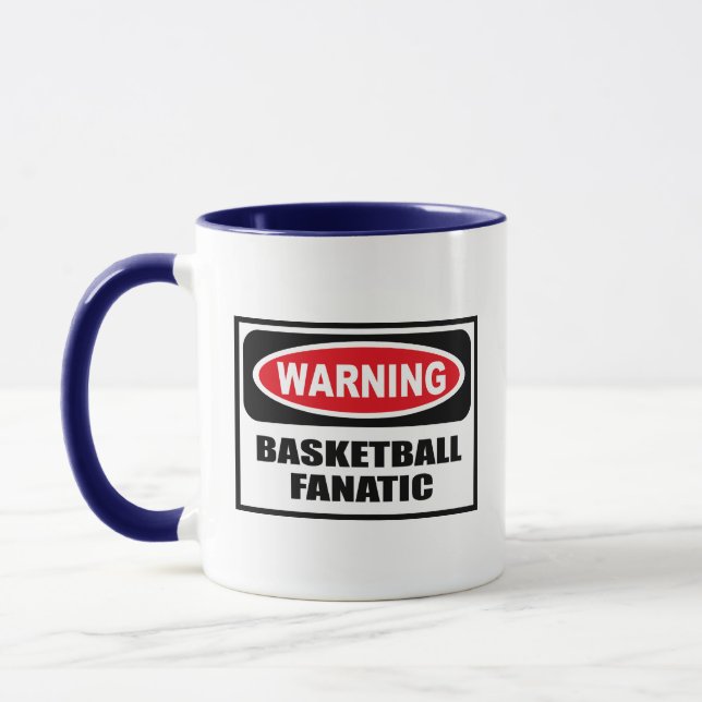 Tasse d'avertissement de FANATIQUE de BASKET-BALL (Gauche)