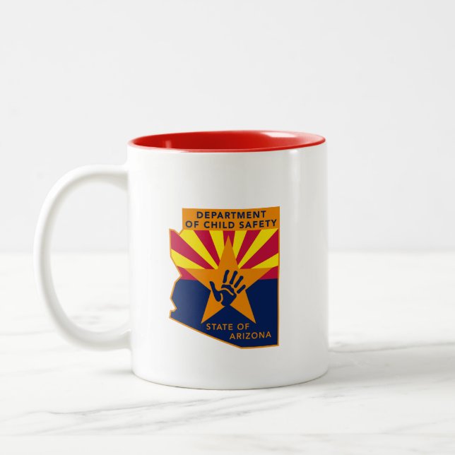 Tasse d'AZDCS - intérieur rouge (Gauche)