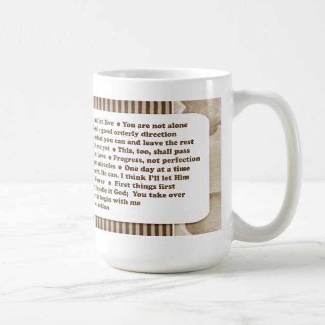 Tasse de 12 slogans d'étape (Droite)