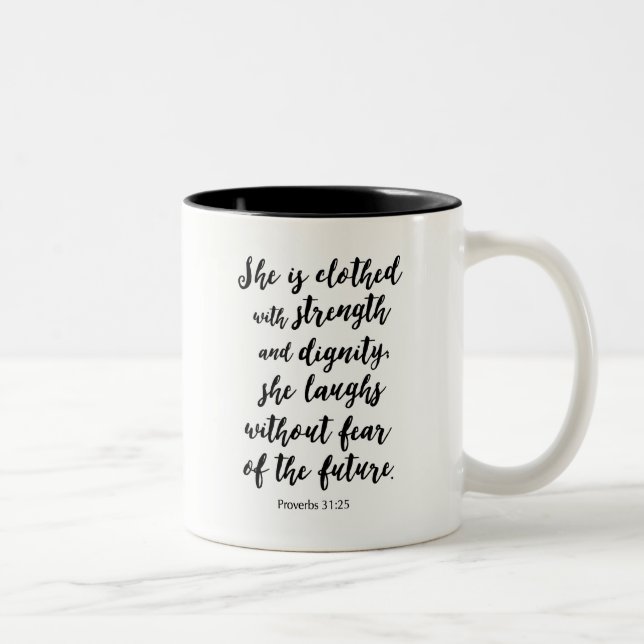 Tasse de 31:25 de proverbes (Droit)