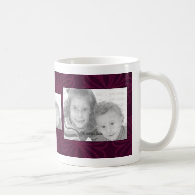 Tasse de 3 modèles photo - fleurs de Bourgogne (Droite)