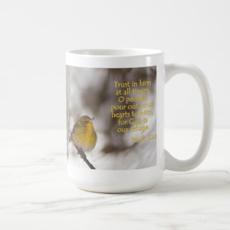 Tasse de 62:8 de psaume de fauvette de pin