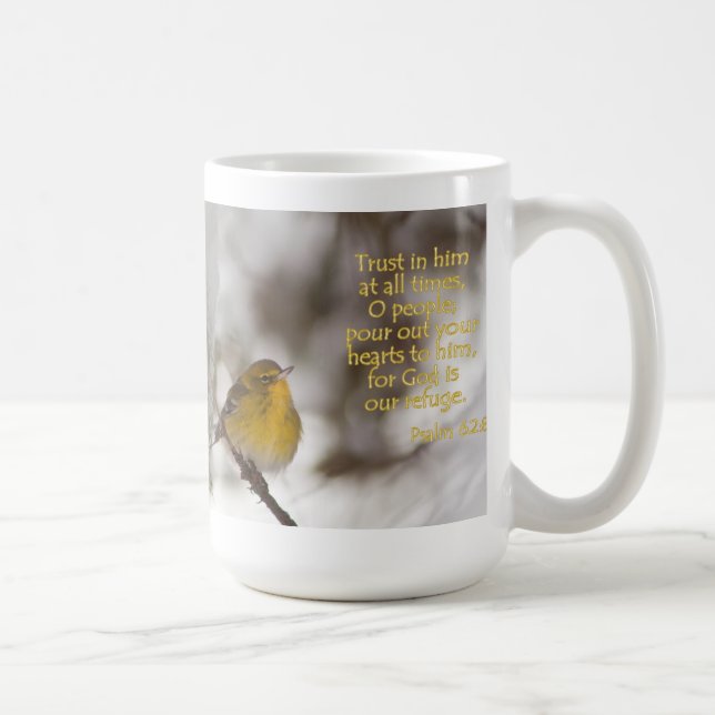Tasse de 62:8 de psaume de fauvette de pin (Droite)