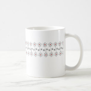 Tasse de bande de petits bouquets
