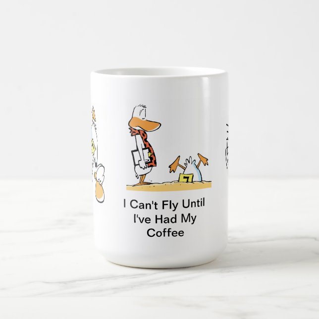Tasse de bande dessinée de café d'humour (Centre)
