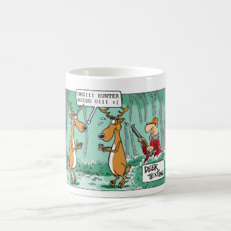 Tasse de bande dessinée de chasse de service de