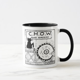 Tasse de bande dessinée de scierie de haineux de