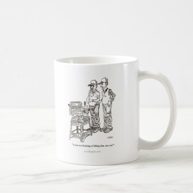 Tasse de bande dessinée d'hernie (Droite)