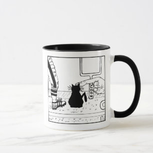 Tasse de bande dessinée du football de haineux de