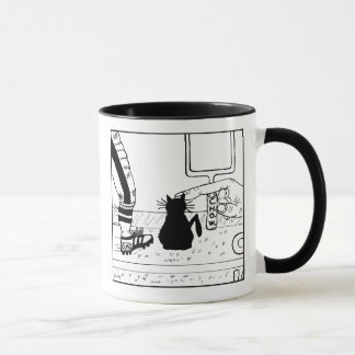 Tasse de bande dessinée du football de haineux de