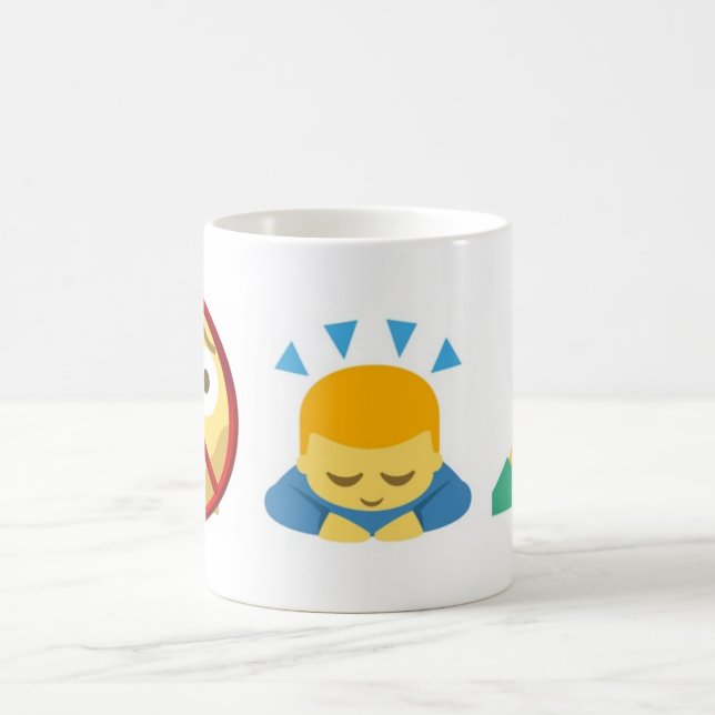 Tasse de base Emoji : Aucune crainte, ne cintrent (Centre)