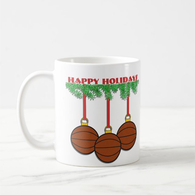 Tasse de basket-ball de Noël (Gauche)