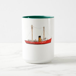tasse de bateau-phare de nantucket