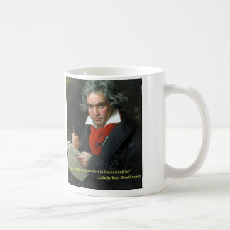 Tasse de Beethoven "à jouer sans passion "