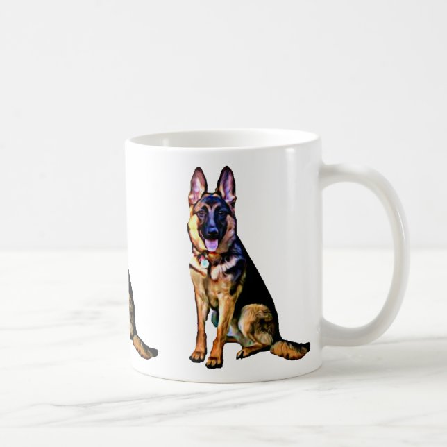 Tasse de berger allemand (Droite)