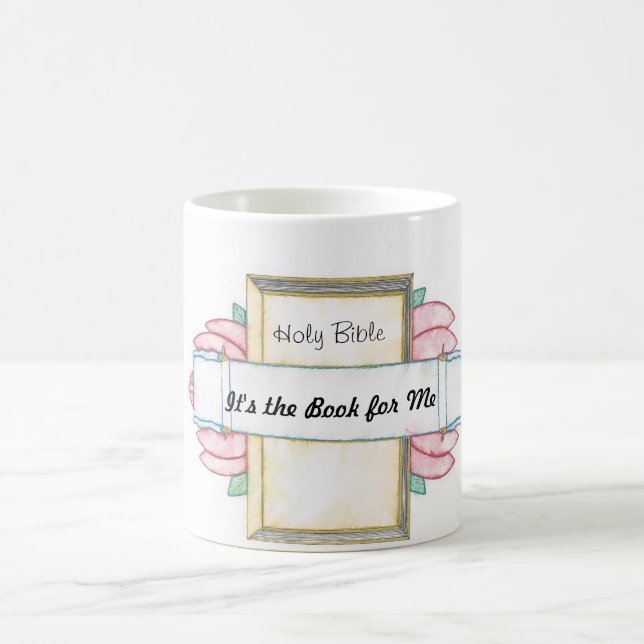 Tasse de bible et de fleur (Centre)
