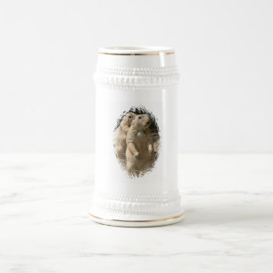 Tasse de bière de chiens de prairie